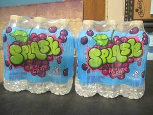 lot 108 image: 2 - 6-Packs Acia Grape Splash Blast Water 16.9oz Bottles