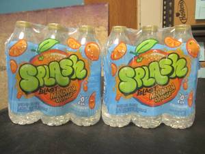 lot 110 image: 2 - 6-Packs Mandarine Orange Splash Blast Water 16.9oz Bottles