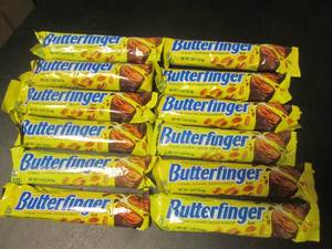 lot 173 image: 12 Butterfinger Candy Bars Past Date