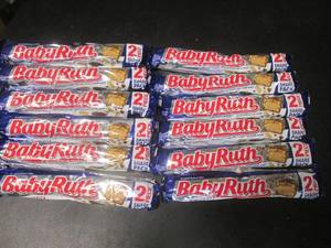 lot 179 image: 12 2pc Share Packs Baby Ruth Candy Bars Past Date