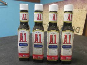 lot 206 image: 4 Bottles of A1 Original Sauce 5oz Bottles Best by June 2025