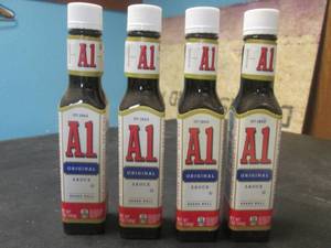 lot 207 image: 4 Bottles of A1 Original Sauce 5oz Bottles Best by June 2025