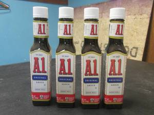 lot 209 image: 4 Bottles of A1 Original Sauce 5oz Bottles Best by June 2025