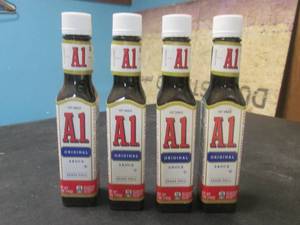 lot 210 image: 4 Bottles of A1 Original Sauce 5oz Bottles Best by June 2025