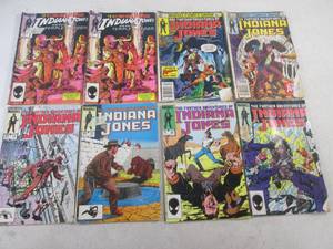 lot 302 image: 8 Marvel Comics Indiana Jones #s 3...