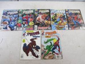 lot 314 image: 7 Marvel Spiderman Comics 5 The Sen...