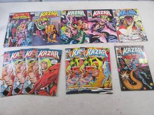 lot 319 image: 11 Marvel Kazar The Savage Comics #...