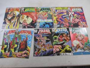 lot 320 image: 10 Marvel Kazar The Savage Comics #...