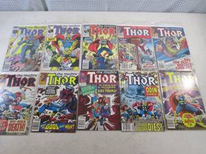 lot 330 image: 10 Marvel The Mighty Thor Comics #...