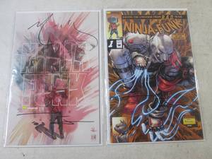 lot 331 image: 2 Signed Ninja Funk Comics with COA...