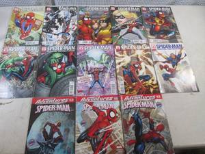 lot 334 image: 13 Spiderman Marvel Adventures Comi...