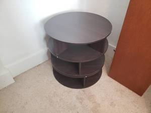 lot 40 image: Round Rotating Shelves