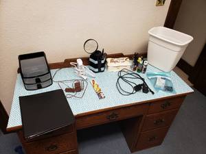 lot 59 image: Desk Organizer and Other Office Supplies - Desk Not Included