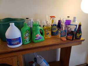 lot 105 image: Various Home Cleaning Supplies - Most over half full