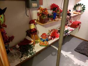 lot 134 image: Huge Lot of Holiday Decor - Mostly Christmas, Some Halloween