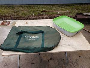 Kittywalk Cat Fence and Litter Box