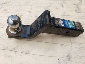 Roughly 4 Drop Hitch Receiver and 1 78 Ball