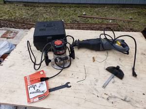 Router and Reciprocating Saw