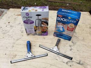 Cookie Press, Sock Slider, Squeegees