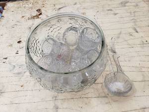 Punch Bowl and Cups