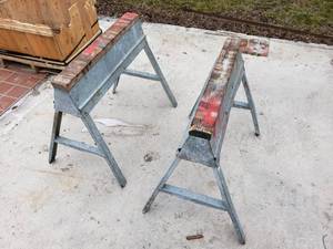 Pair of Folding Saw Horses
