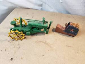 Cast Iron John Deere without Front Tires