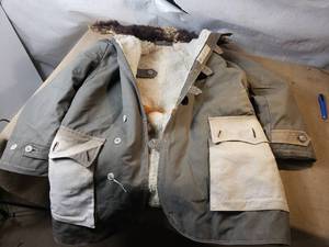 Vintage Wool Lined Military Style Jacket