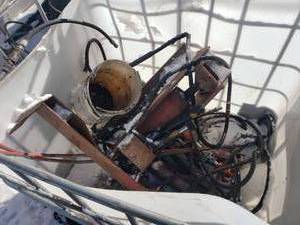 Tote Full of Hydraulic Cylinders
