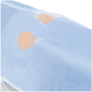 lot 8 image: MSRP $4500  2 GaylordCases (180eacs) NEW Halyard 13296 Extra-Long Femoral Angiography Surgical Drapes wDual Windows - Made of CONTROL Plus Reinforcement Fabric That Meets AAMI Level 4 Liquid Barrier Test 87x135 Many Uses For These - Tarps