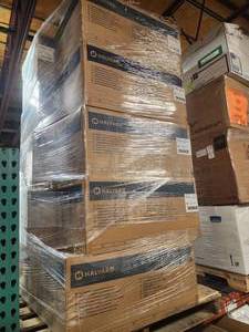 lot 11-A image: MSRP $2700  18 Cases (48eacs)NEW Halyard 34190-20 Quick Check Sterilization Fabric Sheet Wrap 54x72 Superior Microbial Barrier Protection wKIMGUARD Fabric Technology - Great For Packing Delicate Items To Be Shipped Or Furniture Dust Covers