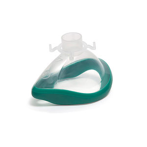 lot 48 image: MSRP $2400 &nbsp32 Cases (35eacs) Intersurgical 7294000 ClearLite Adult Disposable Green Seal 22F Non-PVC Anaesthetic Face Masks - Size 4