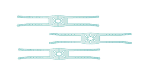 lot 54 image: WOW MSRP $48,000  120 Cases (48eacs) NEW Intersurgical 2224000 Harness for CPAP Mask - Adult MediumLarge 