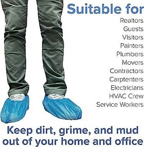 lot 4 image: MSRP $7920  88 Cases (300eacs) NEW MediChoice 77728 Blue Fluid-Resistant Shoe Cover - Durable Polypropylene Fully Elasticized and Non-Conductive - Universal Size