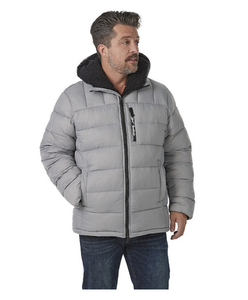 New Reebok Mens Fleece-Lined Hooded Puffer Jacket Size 2XL