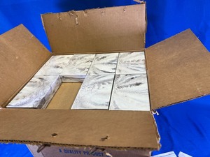lot 6 image: Case of 72 - Marbled Vintage Microscope Slide Boxes, 25 Slides Per Case