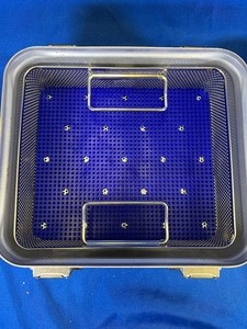 lot 23 image: General Tray Dental Genesis Sterilization Case With Insert 5 Inches Deep