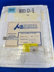 lot 25 image: 21 - Universal Scientific Inc. Woelm Pharma TLC Plates 10x20cm (Chromatography Plates)