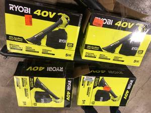 Lot of Assorted 40VCordless Leaf Vacuum  Customer Returns See Pictures