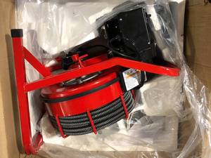 VEVOR Electric Drain Auger 75 ft. x 12 in. Drain Cleaner Machine 370W with Cutters Glove Sewer Snake fit 1 in. to 4 in. Pipe  Customer Returns See Pictures