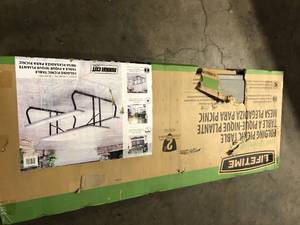 Lifetime Folding Picnic Table Customer Returns See Pictures
