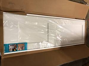 eightdoors 24 in. x 80 in. x 1-34 in. 2-Panel Shaker Solid Core White Primed Pine Wood Interior Door Slab Customer Returns See Pictures