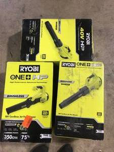 Lot of Assorted 18V Cordless Jet Fan Blower  Customer Returns See Pictures