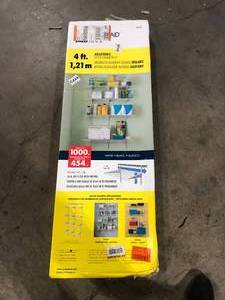 ClosetMaid ShelfTrack 16.75 in. D x 48 in. W x 80 in. H White Wire Utility Steel Closet System Kit  Customer Returns See Pictures