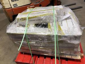 lot 1 image: 23 Boxes of TrafficMaster Capel Bianco 6 in. x 24 in. Matte Ceramic Floor and Wall Tile (17 sq. ft.Case) Customer Returns See Pictures