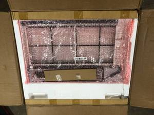 lot 5 image: LG 12,000 BTU 115V Window Air Conditioner LW1216ER Cools 550 Sq. Ft. with Remote   Customer Returns See Pictures