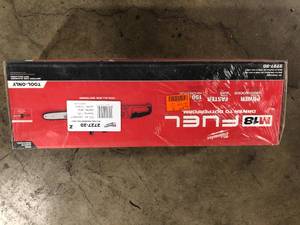 lot 39 image: Milwaukee M18 FUEL 16 in. 18-Volt Lithium-Ion Brushless Battery Chainsaw (Tool-Only)  Customer Returns See Pictures