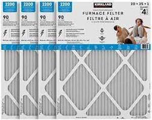 lot 23 image: Kirkland Signature 2200 High Performance Furnace Filters, 4-pack