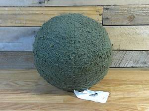 lot 37 image: Boucle Sphere Throw Pillow - Threshold - Dark Green (11 in round)