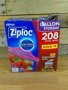 lot 89 image: Ziploc Double Zipper Storage Gallon - 452 Count