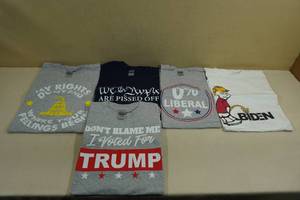 lot 26 image: Assorted Political T-Shirts - Pro-RepublicanTrump - Medium